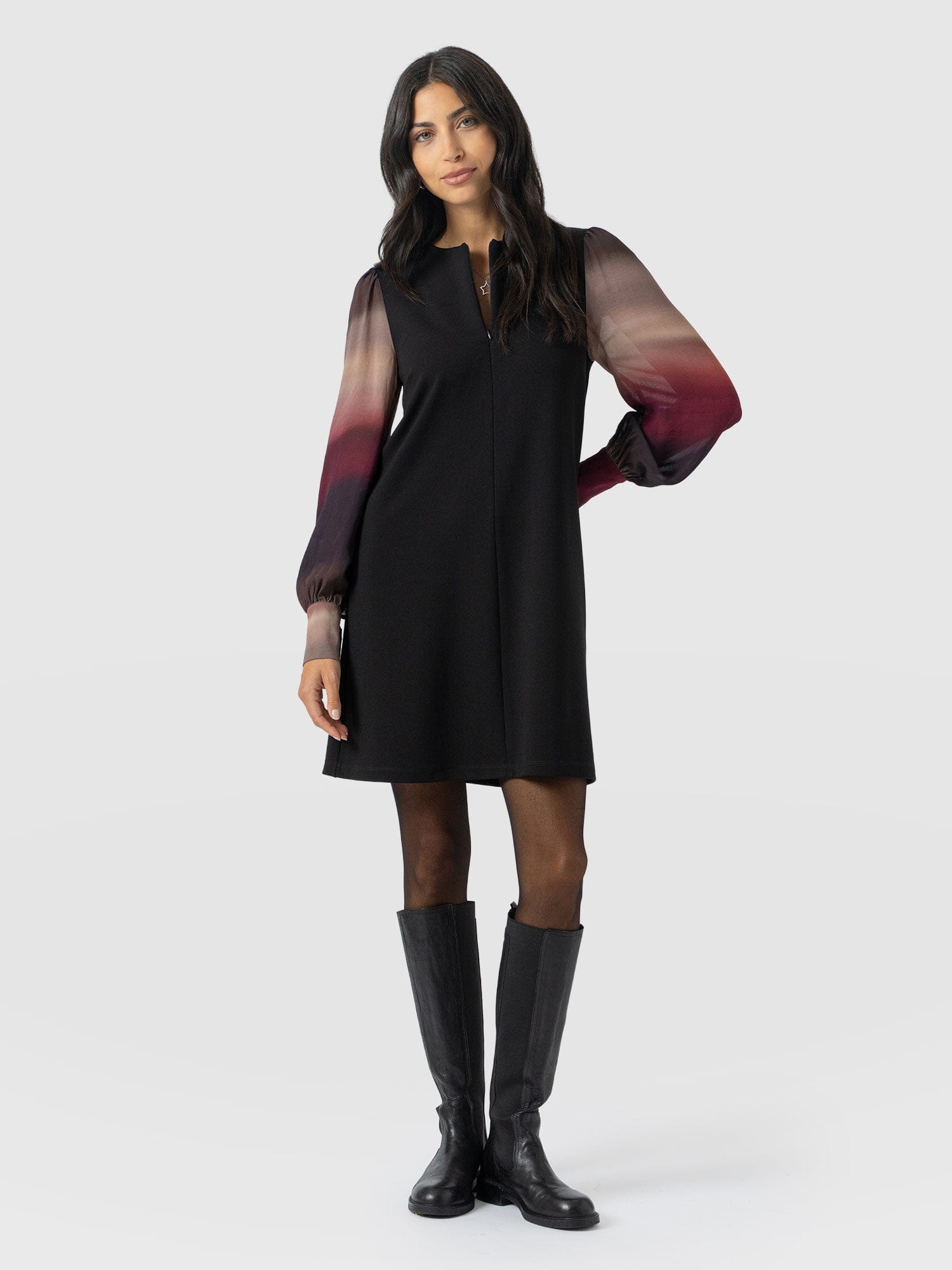 Esme Zip Up Dress - Purple Gradient - Women's Dresses | Saint + Sofia® USA